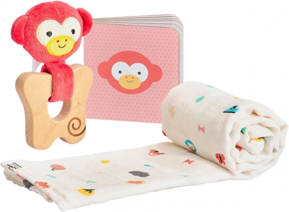 Coffret cadeau pour bébé singe PETIT COLLAGE