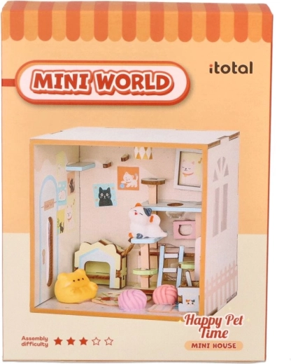 i-Total Chambre miniature pour animaux de compagnie à assembler