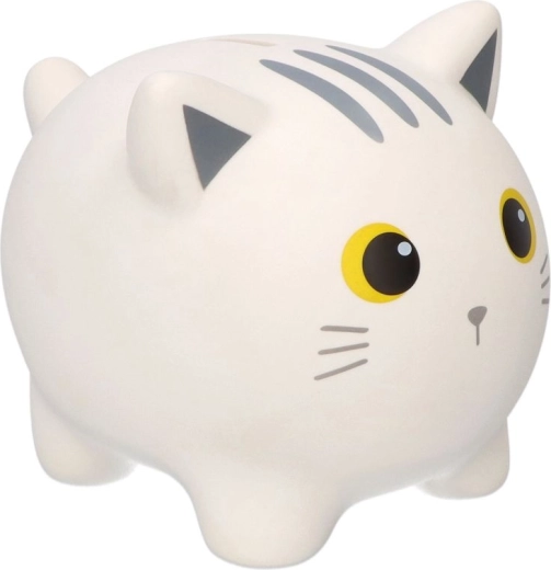 Grande tirelire chat blanc