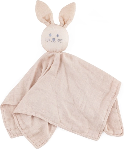 Petite&Mars doudou lapin en mousseline de bambou Hugo desert sand