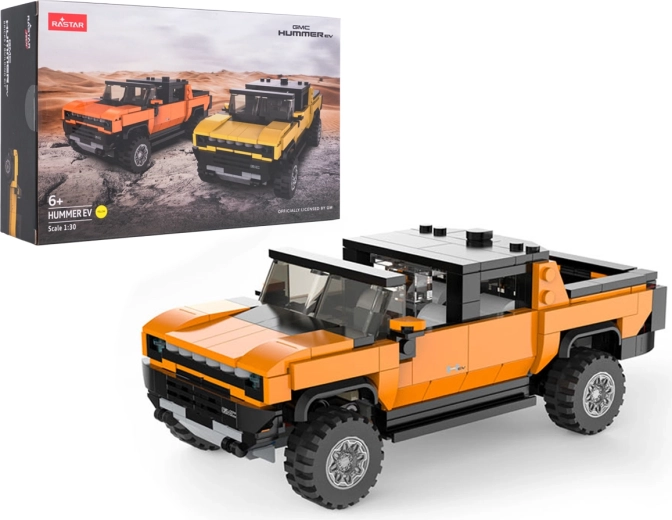 Kit de construction du modèle Hummer EV RASTAR à l’échelle 1:30, orange