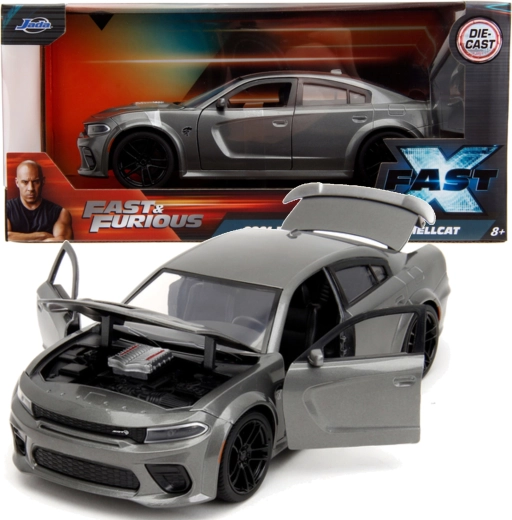 Modèle en métal 2021 Dodge Charger SRT Hellcat FAST & FURIOUS 19 cm