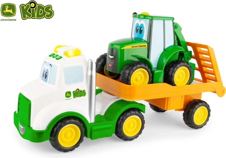 John Deere tracteur Johnny avec semi-remorque 37 cm