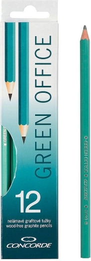 Crayons graphite CONCORDE Green Office HB, 12 pcs