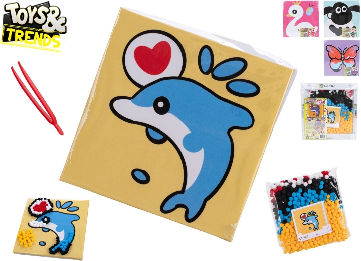 Mosaïque avec billes autocollantes TOYS & TRENDS – kit créatif pour enfants