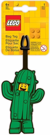 Étiquette bagage LEGO – cactus