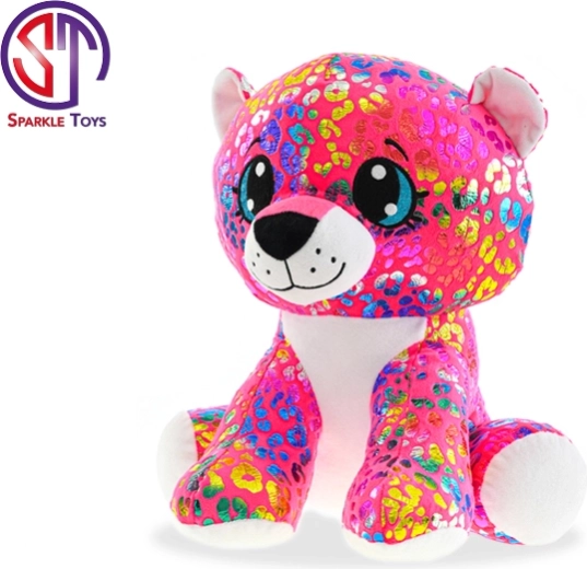Léopard en peluche Rainbow Star Sparkle 24 cm assis