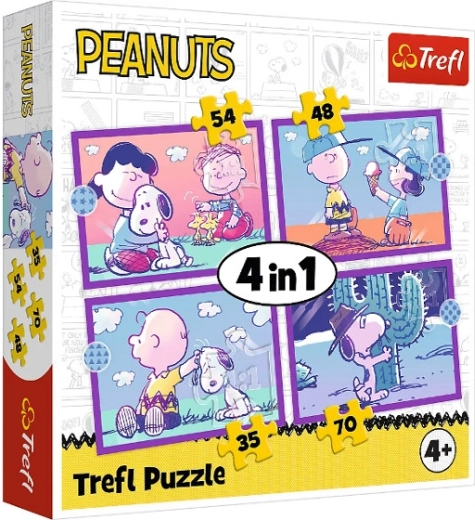 Puzzle Trefl Peanuts avec Snoopy 4 en 1