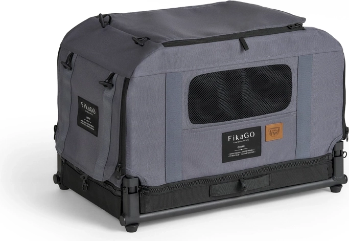 Kennel de transport pliable FIKAGO Queen XS, gris
