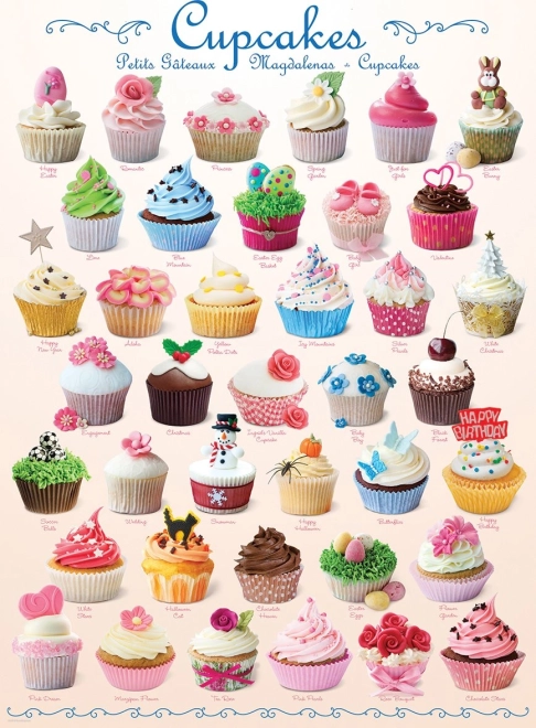 Puzzle cupcakes 1000 pièces EUROGRAPHICS