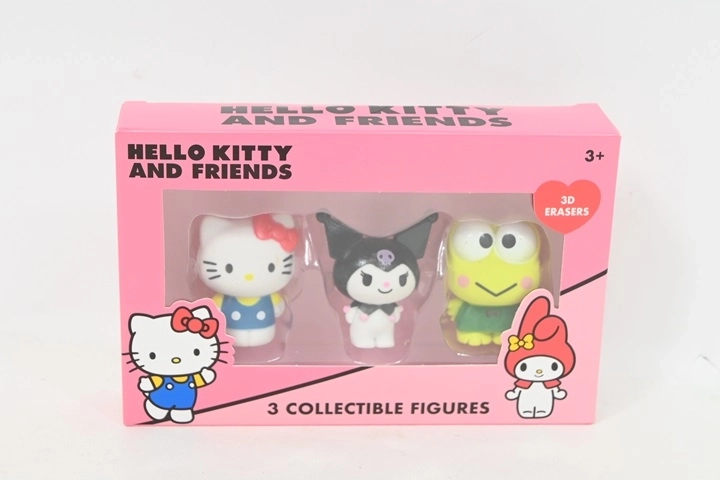 Hello Kitty and Friends – gommes 3D – set de 3 pcs