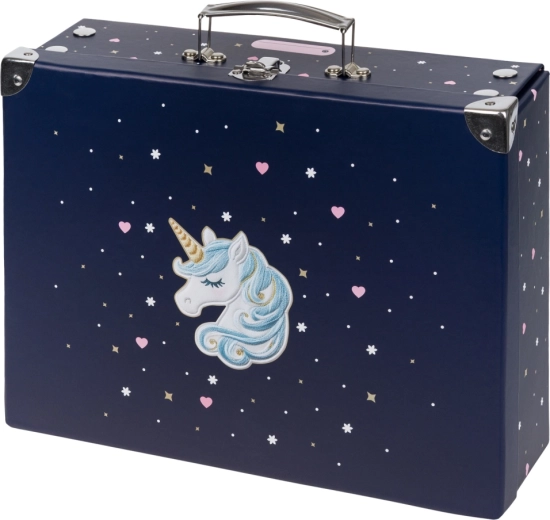Baagl valisette scolaire pliable Unicorn Gold avec ferrures