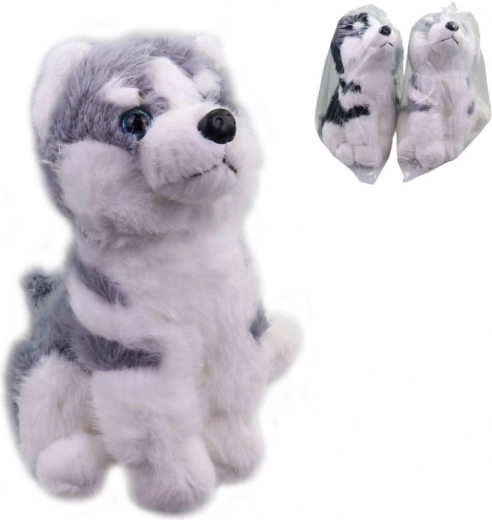 Chien Husky en peluche 25 cm