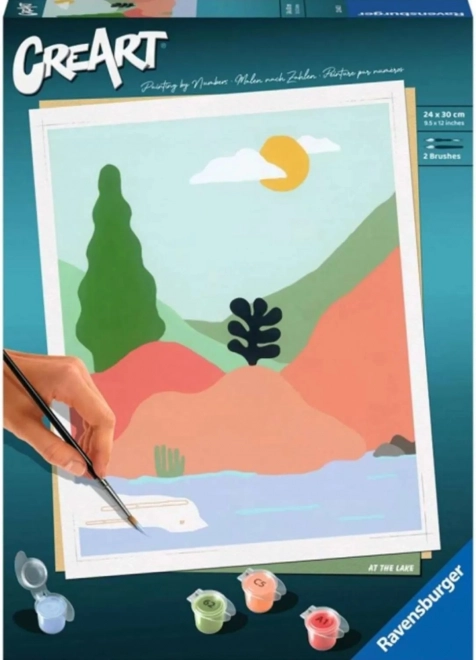 peinture par numéros CreArt – paysages minimalistes 3
