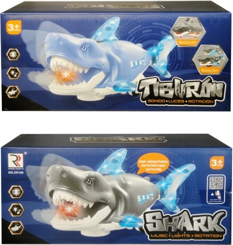 Requin roulant avec lumières et sons