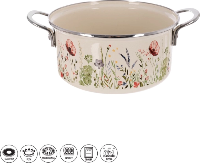 Casserole émaillée MÁK avec bord 3 l