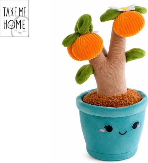 Take Me Home oranger en peluche 26 cm
