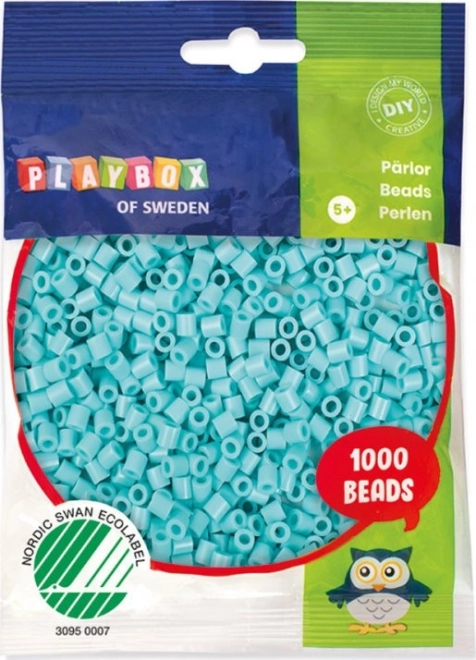 Playbox perles à repasser pastel turquoise 1000 pcs