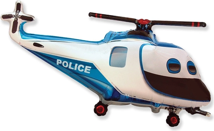 Ballon en aluminium Hélicoptère de police