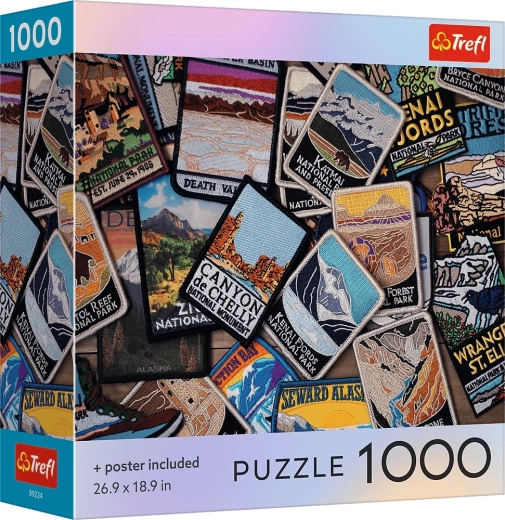 Puzzle Trefl Souvenirs américains 1000 pièces