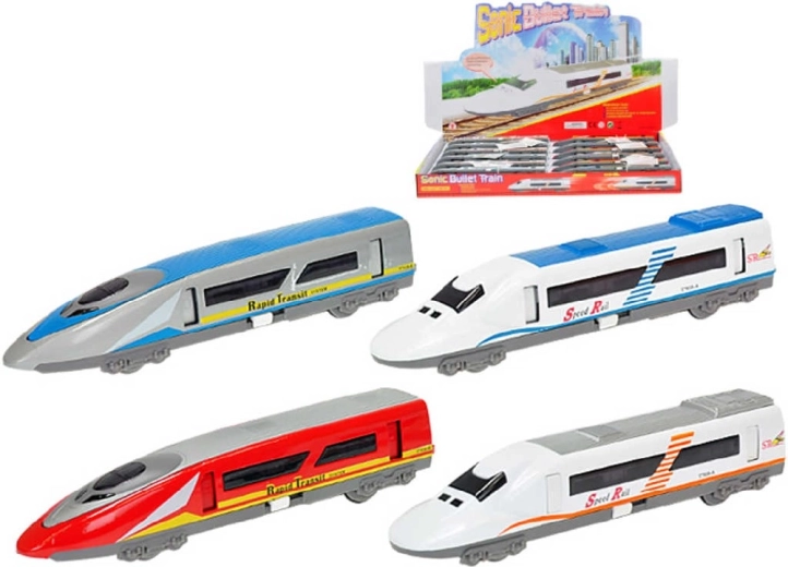 Train à grande vitesse à piles avec lumière et son 18,5 cm - 1 pièce