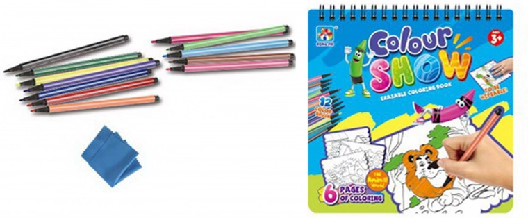 Livres de coloriage effaçables avec 6 images