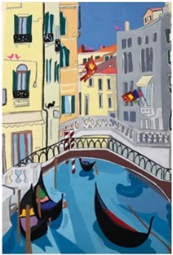 Norimpex Peinture par numéros Pont de Venise 40 × 50 cm