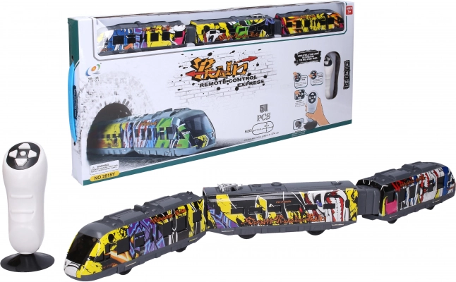 Train miniature graffitis RC 117 × 66 cm