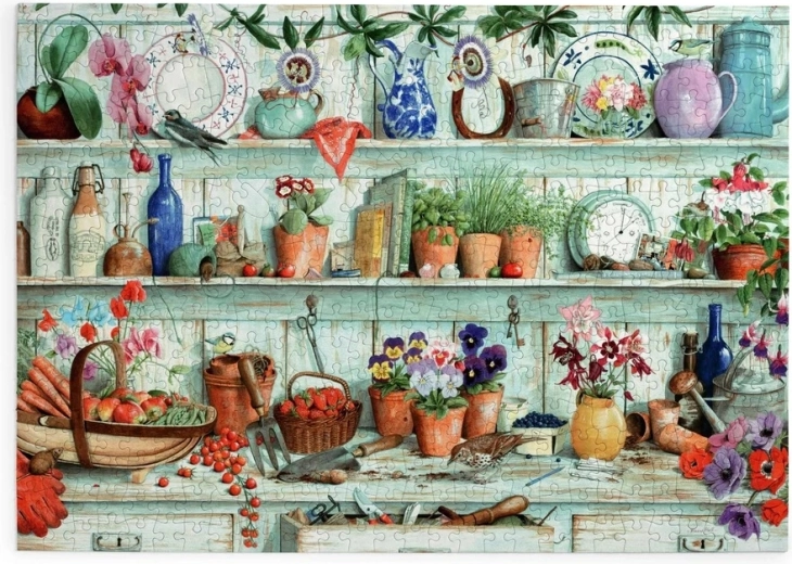 Puzzle House of Puzzles Fleurs et récolte, 500 grandes pièces