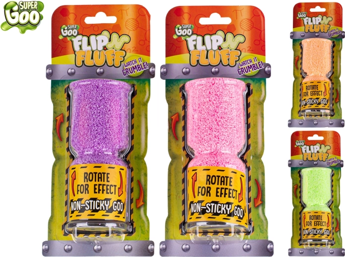 Pâte à modeler créative Super Goo Flip and Fluff 25 g – 4 couleurs