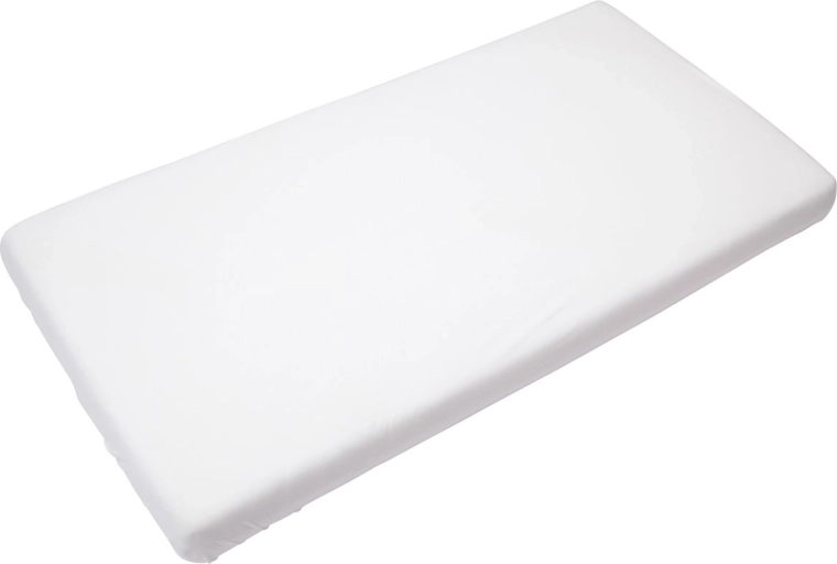 Timboo drap-housse doux en bambou 40 × 90 cm blanc