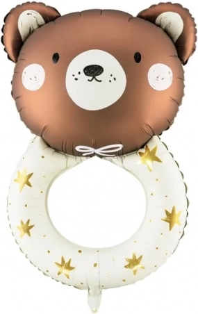 Ballon en aluminium hochet ourson