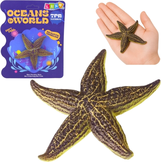 Figurine réaliste en caoutchouc d’étoile de mer 9,5 cm