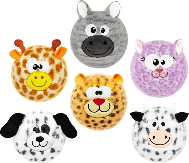 Animal en peluche anti-stress à presser 10 cm - 1 pièce
