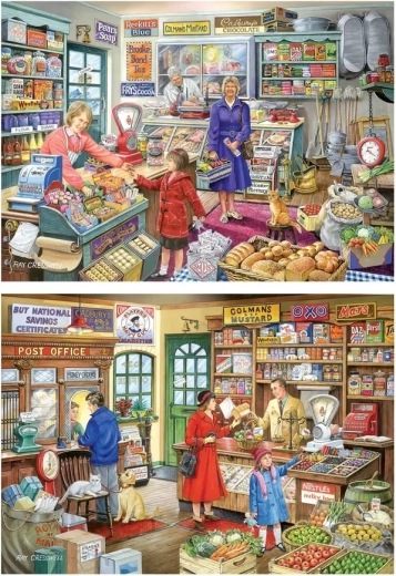 Puzzle Dans le magasin 2 × 500 pièces