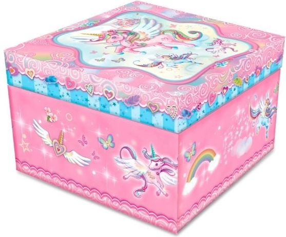 Boîte à bijoux mobile avec licorne