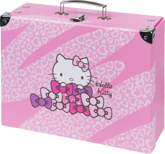 Malette scolaire pliable Baagl Hello Kitty Sweet Leopard avec renforts métalliques