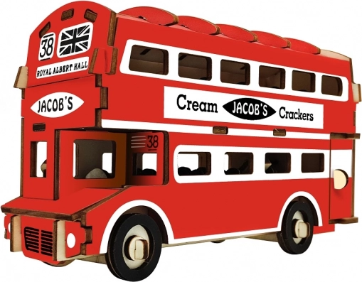 Puzzle 3D en bois Doubledecker