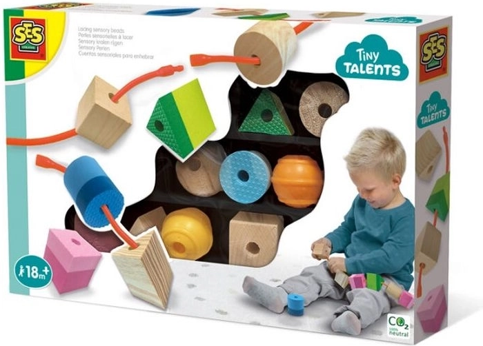 SES Creative Tiny Talents enfilage sensoriel de perles