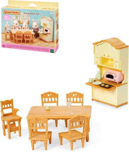 Salle à manger campagnarde SYLVANIAN FAMILIES – set de jeu avec meubles et accessoires