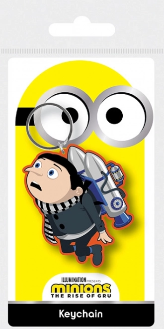 Porte-clés en caoutchouc Minions – Gru avec jetpack