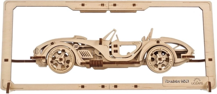 Puzzle mécanique en bois Ugears Roadster MK3 2,5D