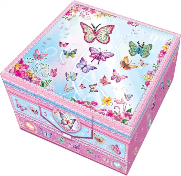 coffret secret de correspondance à deux niveaux avec stylo décoratif