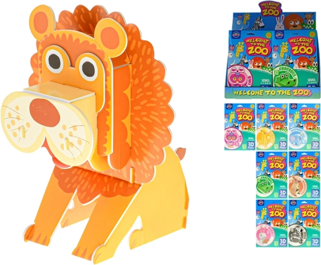 Puzzle 3D en mousse animaux sauvages - 1 pièce