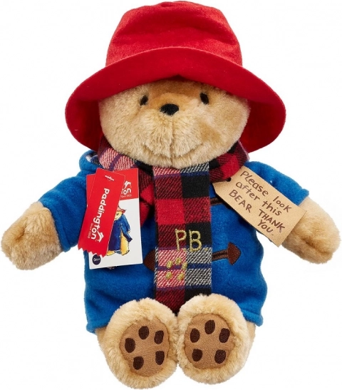 Ours en peluche PADDINGTON avec écharpe – grand