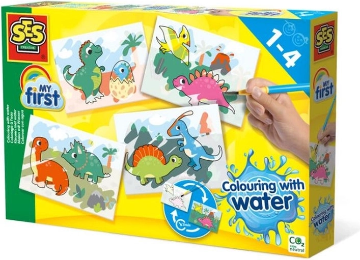 SES Creative My First peinture à l’eau – dinosaures