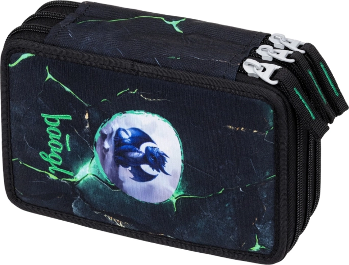 Trousse scolaire à trois étages avec motif de dragon BAAGL