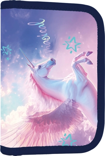 Trousse scolaire à un étage avec 2 rabats Pegas