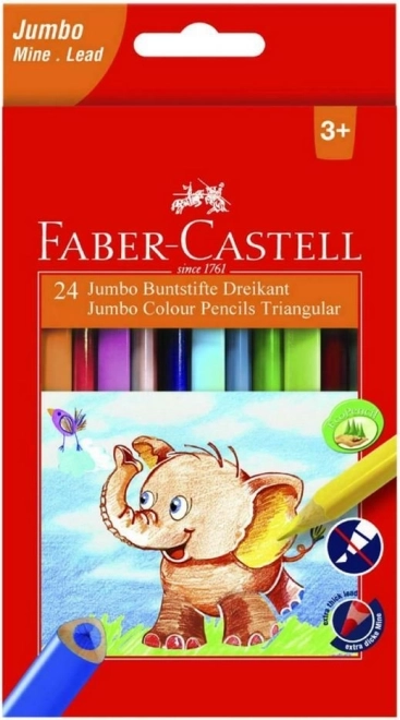 Crayons de couleur Extra Jumbo 12 pcs Faber-Castell