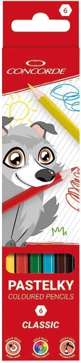 Crayons de couleur CONCORDE Classic 6 couleurs
